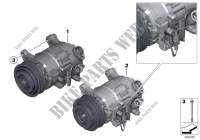 Compressore climatiz.   Ricambi Usati for BMW 125d 2011