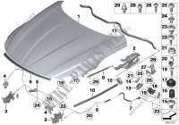 Engine hood/mounting parts for BMW Z4 35is 2009