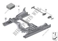 Front seat rail for BMW M6 2014
