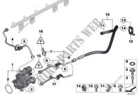 High pressure pump/Tubing for BMW 335i 2009