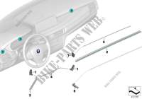 LED module/fibre optic cond., dashboard for BMW X6 35iX 2014