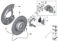 M Performance rear wheel brake   repl. for BMW X6 35iX 2014