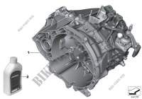 Manual gearbox GS6X60DA for BMW X1 18dX 2015