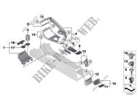 Mounted parts for centre console for BMW X1 20iX 2014