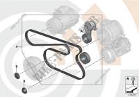 Repair kit, belt drives, Value Line for BMW 640i 2010