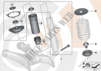 Repair kit, support bearing for BMW X5 3.0si 2006