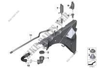 Reservoir,windscr./headlight washer sys. for BMW X6 35iX 2014