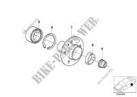 Side shaft/wheel bearings for BMW 325ix 1986