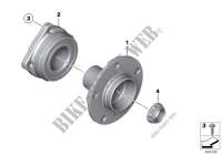 Side shaft/wheel bearings for BMW X6 35iX 2014