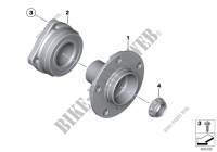 Side shaft/wheel bearings for BMW 520d 2014