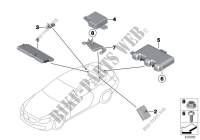 Single parts f antenna diversity for BMW 640iX 2012