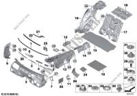 Sound insulating center for BMW 750LiX 4.0 2014