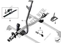 Touring bicycle holder for BMW X6 35iX 2014