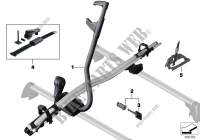 Touring bicycle holder for BMW 530iX 2015