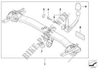 Towing hitch, detachable for BMW 523i 1995