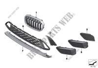 Trim panel, trim elements, front for BMW X1 18i 2014