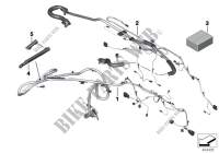 Various additional wiring harnesses for BMW 318d 2011