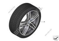 Wint.wheel w.tyre M dble sp. 570M   18