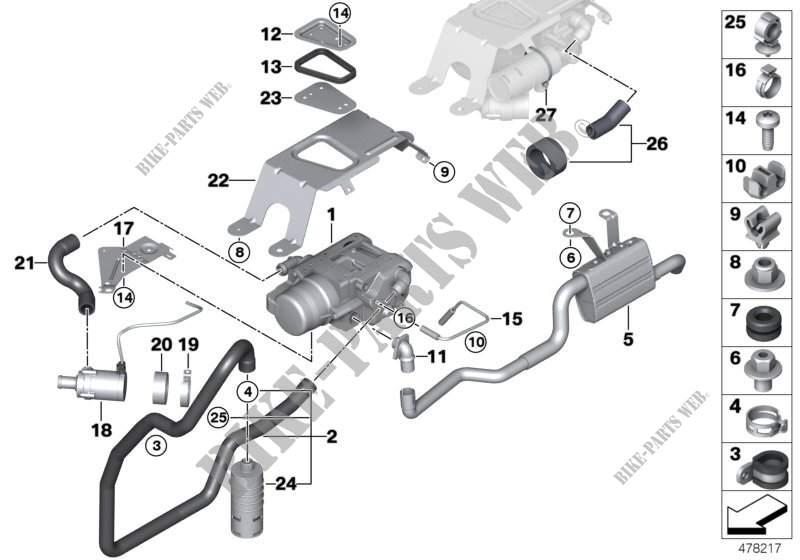 Auxiliary heating for BMW X6 35iX 2014