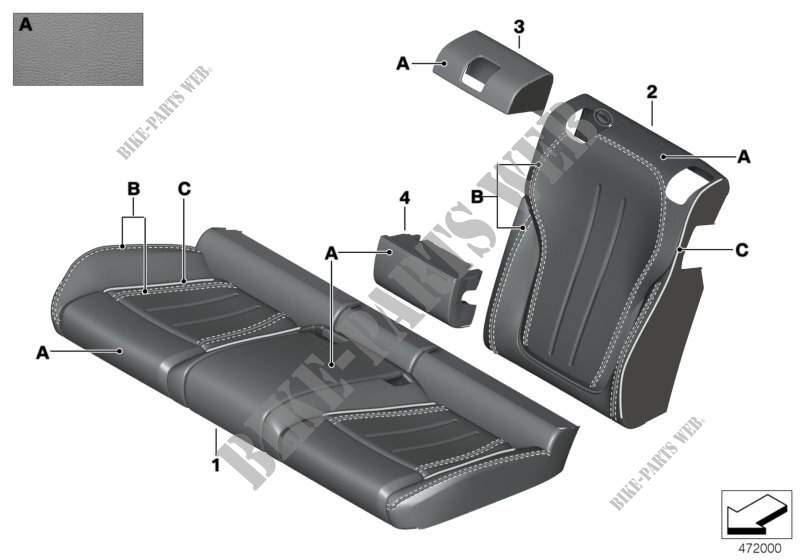 Individual cover, leather comfort seat for BMW X6 35iX 2014