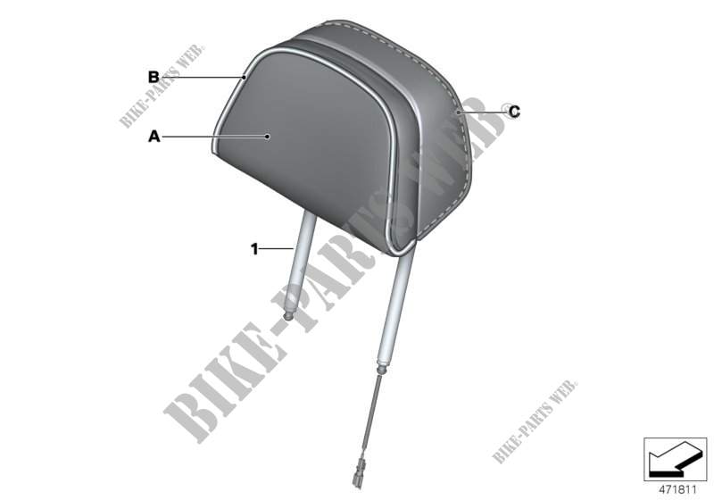 Individual headrest, front for BMW X6 35iX 2014