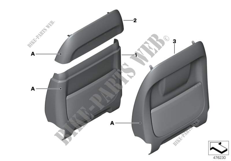 Indiv.rear panel, seat, leather for BMW X6 35iX 2014
