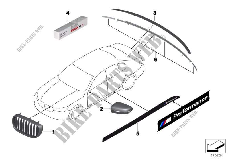 M Performance aerodynamics accessories for BMW 740LdX 2014