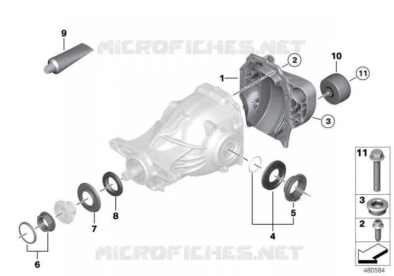 Rear-axle-drive parts for BMW 520d ed 2016 - BMW