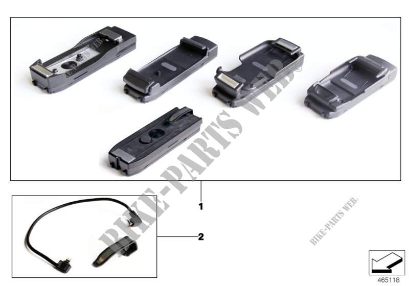 Snap in adapter, Apple devices for BMW X6 35iX 2014