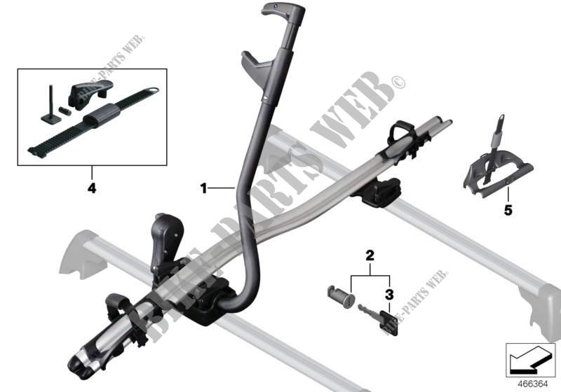 Touring bicycle holder for BMW 740LdX 2014