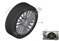 BMW LA wheel cross spoke 312   21