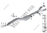 Catalytic converter/front silencer for BMW X3 M40dX (TX92) 2017
