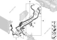 Coolant hoses, auxiliary heater for BMW M550iX 2015