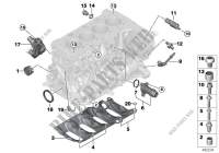 Engine block mounting parts for BMW 218d 2013