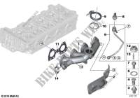 Exhaust manifold for BMW 218d 2013