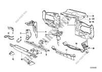 Front body parts for BMW 525e 1984