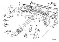 Front body parts for BMW 325i 1986