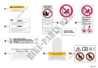 Instruction notice, Airbag for BMW X6 35iX 2014