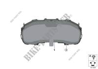 Instrument cluster High for BMW 750iX 2018