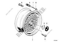Light alloy rim for BMW 728iS 1982