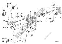 Locking system, door, rear for BMW 525e 1982