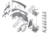 Mounting parts, engine compartment for BMW X1 20i 2014