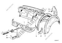 Partition trunk/wheel housing for BMW 525e 1984