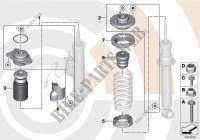 Repair kit, support bearing for BMW 550iX 2009