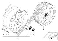 Round spoke styling (styl.18) for BMW 318d 2002