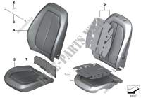 Seat, front, cushion, & cover,basic seat for BMW 225iX 2014