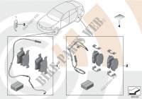 Service kit, brake pads / Value Line for BMW X3 35dX 2011