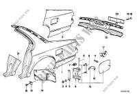 Side panel/tail trim for BMW 735i 1982