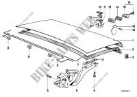 Trunk lid/closing system for BMW 525e 1982