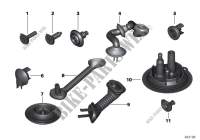 Various cable grommets for BMW 318ti 2003